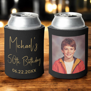 50. Geburtstag Black Gold Instagram Foto Dosenkühler