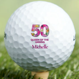 50. Geburtstag Blume 50 Jahre Königin der Grüntöne Golfball