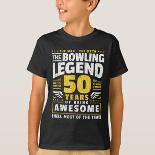 50. Geburtstag Bowling 50 Jahre alter Bowler T-Shirt