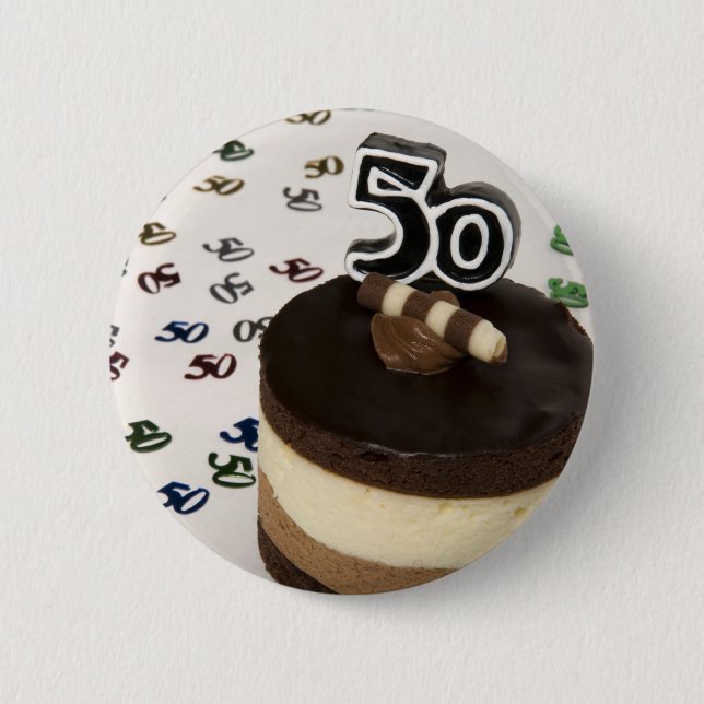 50. Geburtstag Button (Vorderseite)