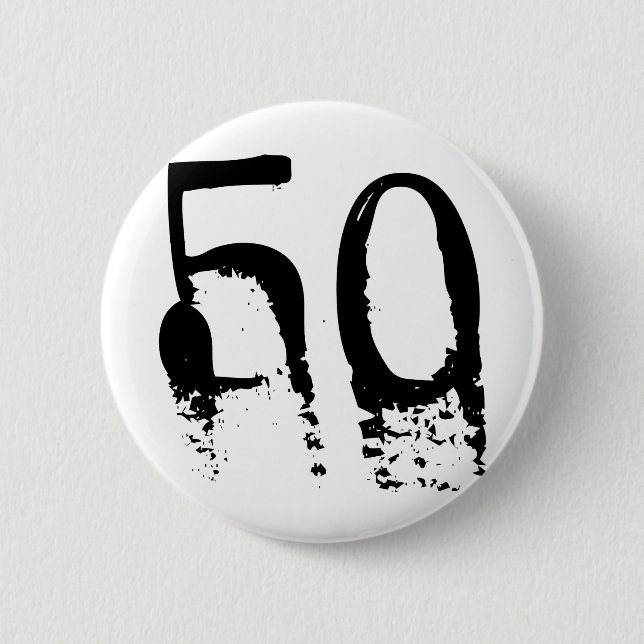 50. Geburtstag Button (Vorderseite)