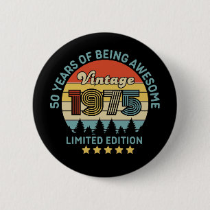 50. Geburtstag Button
