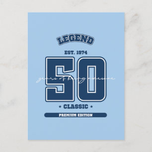 50. Geburtstag ca. 1974 Postkarte