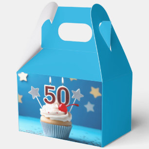 50. Geburtstag Cupcake Geschenkschachtel