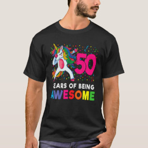 50. Geburtstag Dabbing Einhorn Party Geschenk 50 J T-Shirt