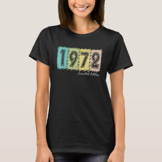50. Geburtstag Damen Herren 50 Jahre Vintage 1972 T-Shirt