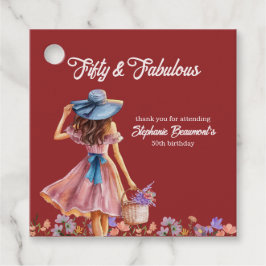 50. Geburtstag der eleganten Frau Geschenkanhänger