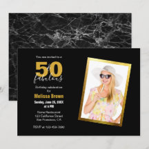50. Geburtstag des fabelhaften Black Gold Modern