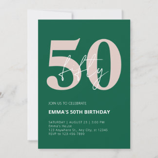 50. Geburtstag Einladung
