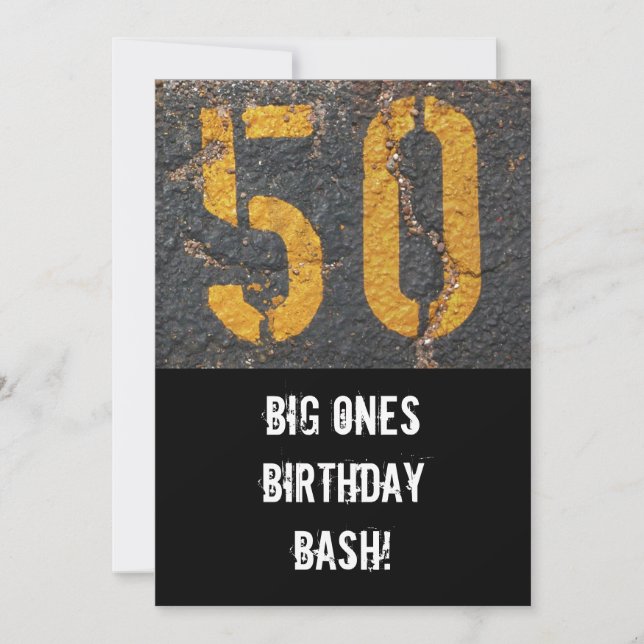 50. Geburtstag-Einladung Einladung (Vorderseite)