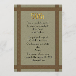 50. Geburtstag Einladung für Mann