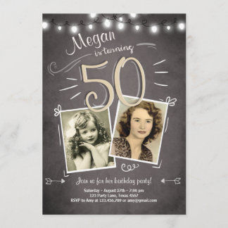 50. Geburtstag Einladung Vintag 50 Geburtstag