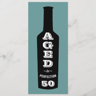 50. Geburtstag Einladung Wein im Alter zur Perfekt
