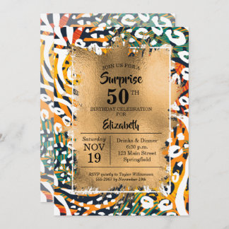 50. Geburtstag Einladungen für Tierwerbung