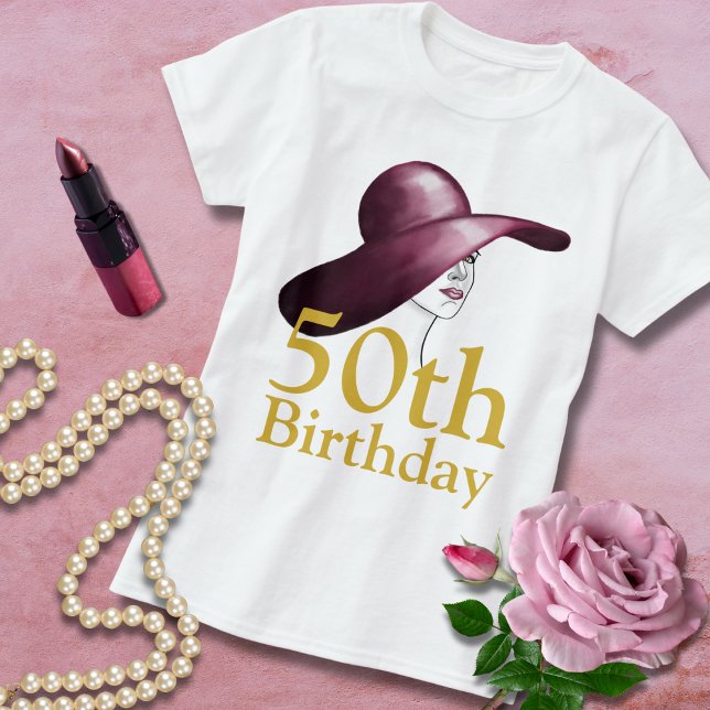50. Geburtstag Elegant Ehrengast T-Shirt (Von Creator hochgeladen)