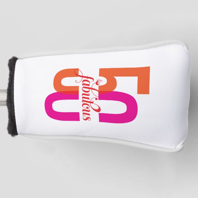 50. Geburtstag Elegant & Fabulous 50. Golf Headcover (Vorderseite)