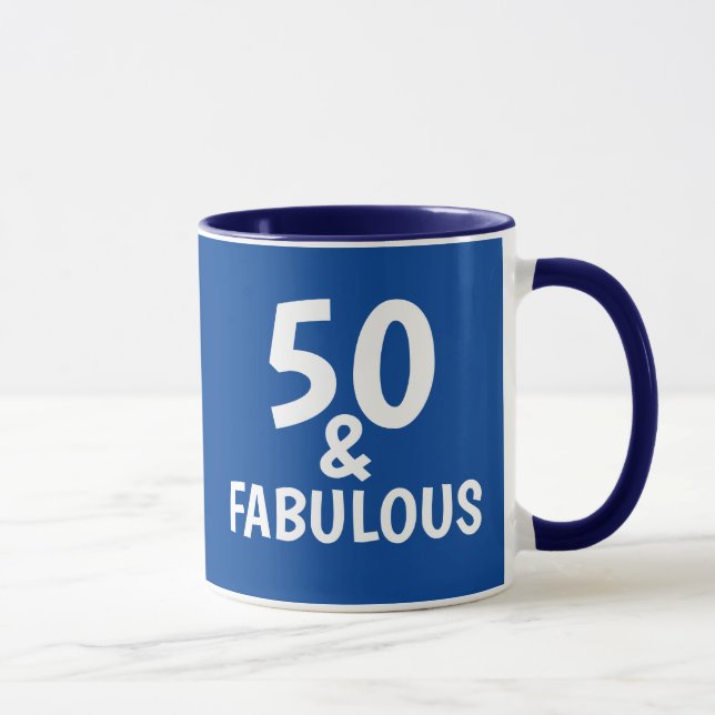 50. GEBURTSTAG FABULOUS 50 KAFFEE TASSE (Rechts)