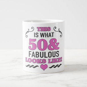 50. Geburtstag Fabulous Jumbo-Tasse