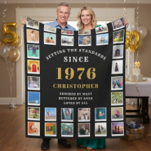 50. Geburtstag Familien Erinnerungen Foto-Collage 