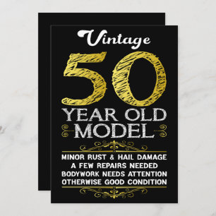 50. Geburtstag Feiertagskarte