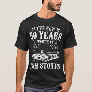 50. Geburtstag Fischer Lustig Bassangeln Geschenk T-Shirt