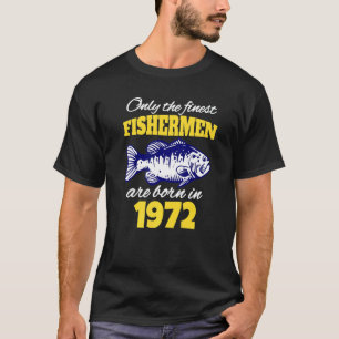 50. Geburtstag Fischer Werden 1972 Geboren Angel T-Shirt