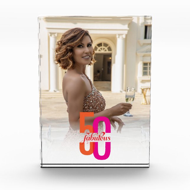 50. Geburtstag Fotoblock (Vorderseite)