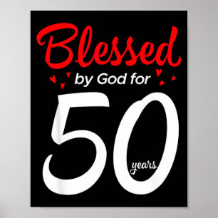 50. Geburtstag Fünfzigster Jahrestag 50 Jahre Poster