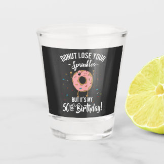50. Geburtstag Funny Donut Fünfzig Jahre altes Par Schnapsglas
