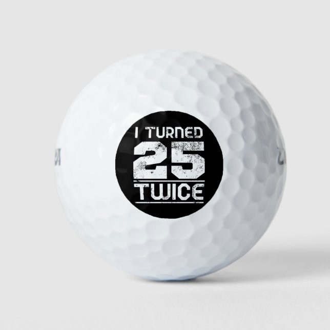 50. Geburtstag Funny Golfball (Vorderseite)