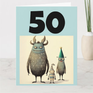 50. GEBURTSTAG-FUNNY-GREETING-KARTE KARTE