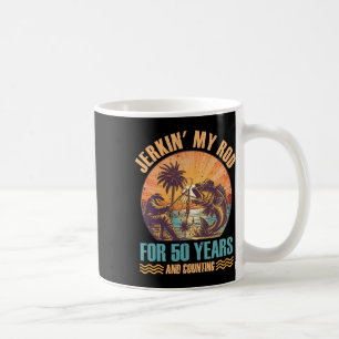 50. Geburtstag für Fischer Jerkin' Meine Runde 50 Kaffeetasse