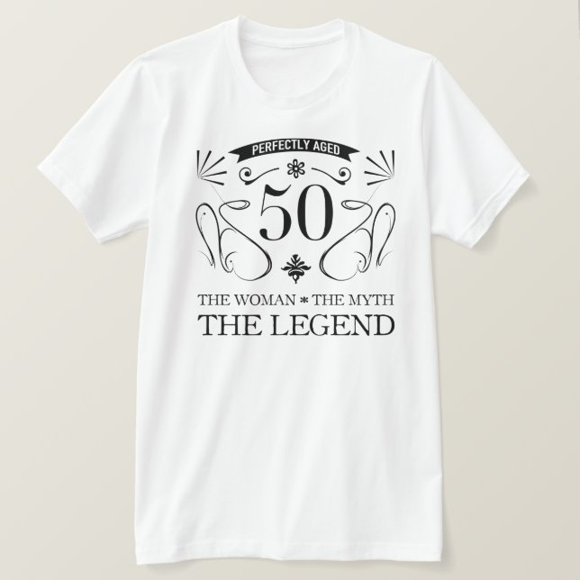50. Geburtstag für Frauen T-Shirt (Design vorne)