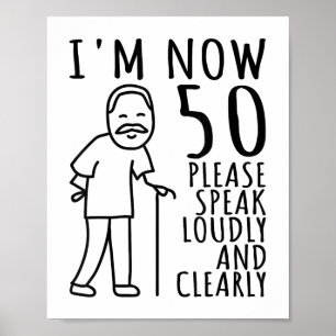 50. Geburtstag für Ihm_men _ Ich bin jetzt 50 Jahr Poster