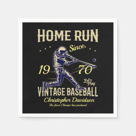 50. Geburtstag Geboren 1970 Vintager Baseball Men  Serviette