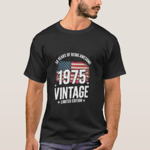 50. Geburtstag Geboren 1975 50 Jahre Großartig Vin T-Shirt