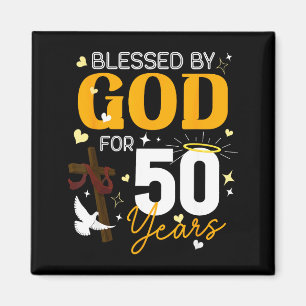 50. Geburtstag Gesegnet von Gott für 50 Jahre alt Magnet