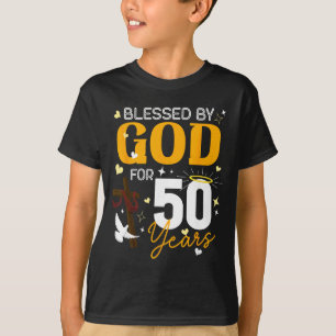 50. Geburtstag Gesegnet von Gott für 50 Jahre alt T-Shirt