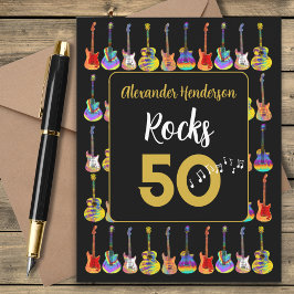 50. Geburtstag Gitarrenrocks 50 Personalisiert