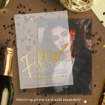 50. Geburtstag Gold-Skript-Text-Overlay<br><div class="desc">Benutzen Sie als Overlay mit Ihrer eigenen Fotokarte,  die separat verkauft wird. Ein einfaches 50 Skript 50. Geburtstag Einladung Design in Gold Farbe. Weitere passende Artikel sind verfügbar. © Original Design von Sarah Trett für www.mylittleeden.com auf Zazzle.</div>