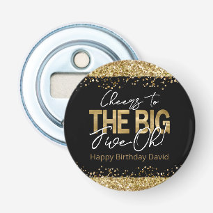 50. Geburtstag Gold und Black Big Five-Oh Bottle O Flaschenöffner