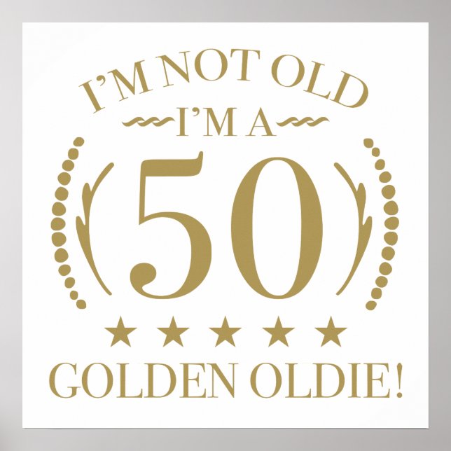 50. Geburtstag Golden Oldie Poster (Vorne)