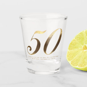 50. Geburtstag Goldener Hochzeitstag Schnapsglas