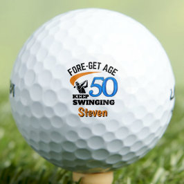 50. Geburtstag Golf Balls 50 Jahre Sonnengeschenk Golfball