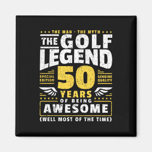 50. Geburtstag Golf Player 50 Jahre alter Golfer Magnet