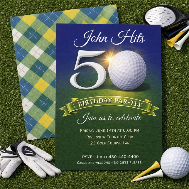 50. Geburtstag Golf Thema Einladung (Von Creator hochgeladen)