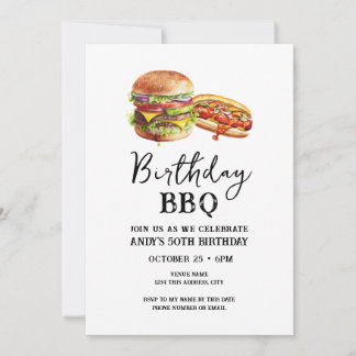 50. Geburtstag GRILLEN Lässige Einladung
