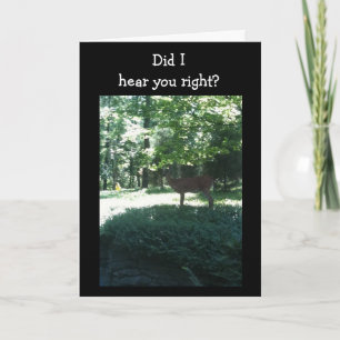 50. GEBURTSTAG - HABE ICH UNRECHT GEHÖRT? KARTE