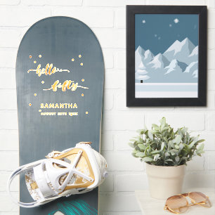 50. Geburtstag hallo 50 Goldnamensticker Aufkleber