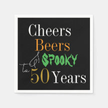 50. Geburtstag Halloween Cheers Biere Spooky Party
